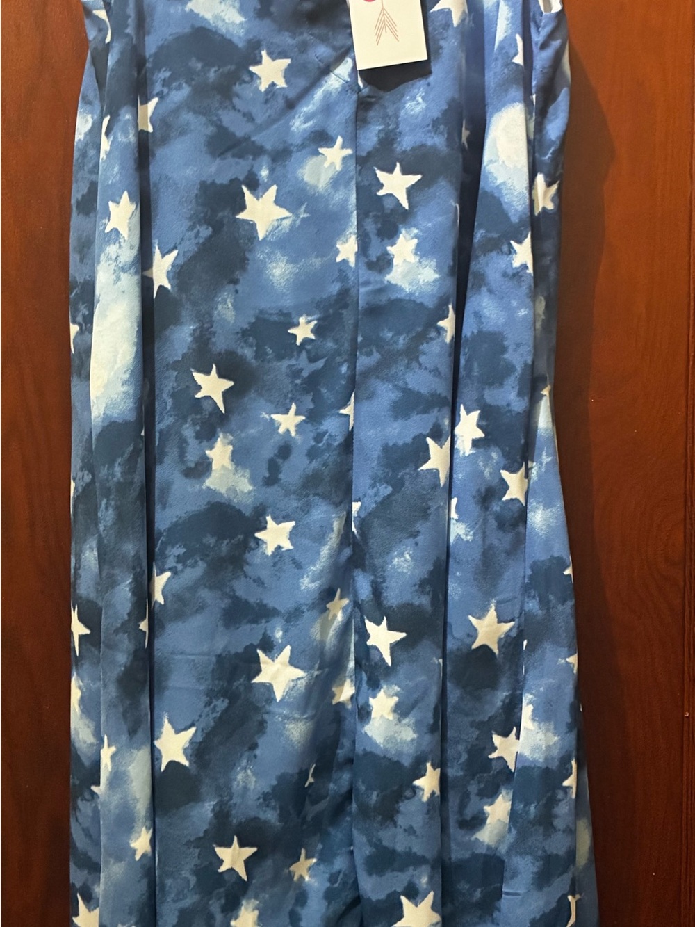 Buddy Love Blue Star-Print Maxi Dress